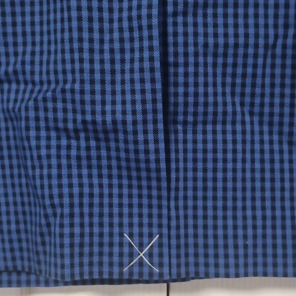 Club Monaco Gingham Pencil Skirt Blue And Black